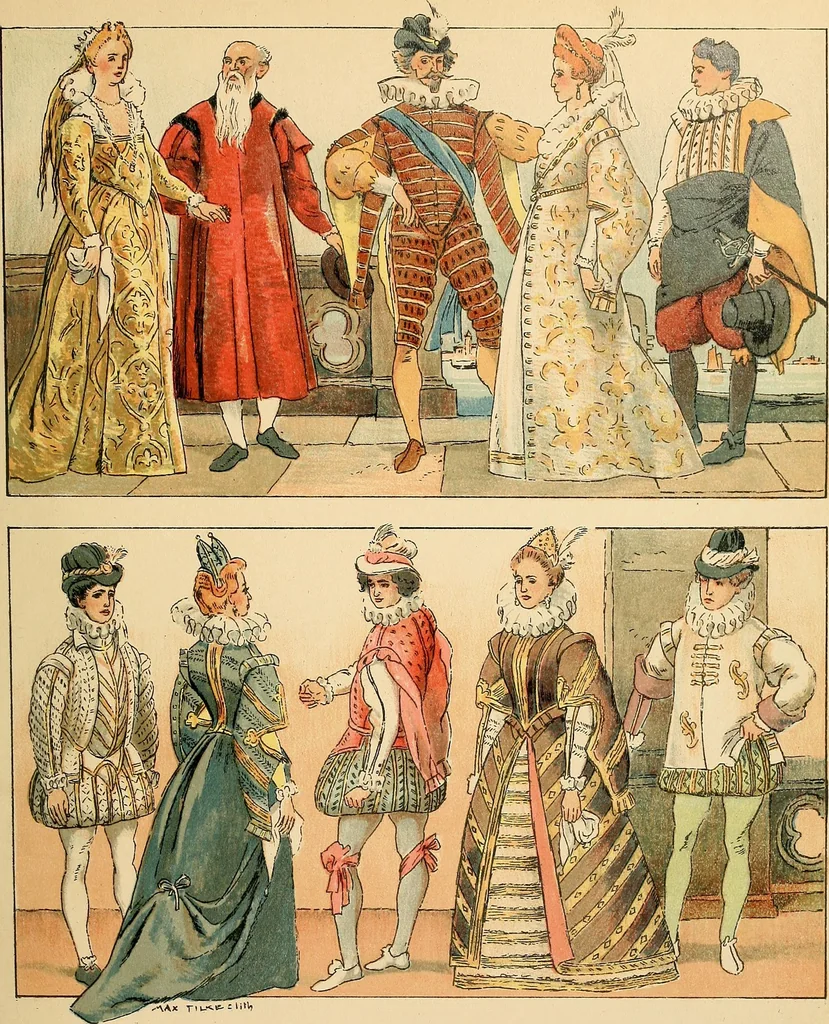 An illustration from Geschichte des Kostüms, 1905, leaf 77
