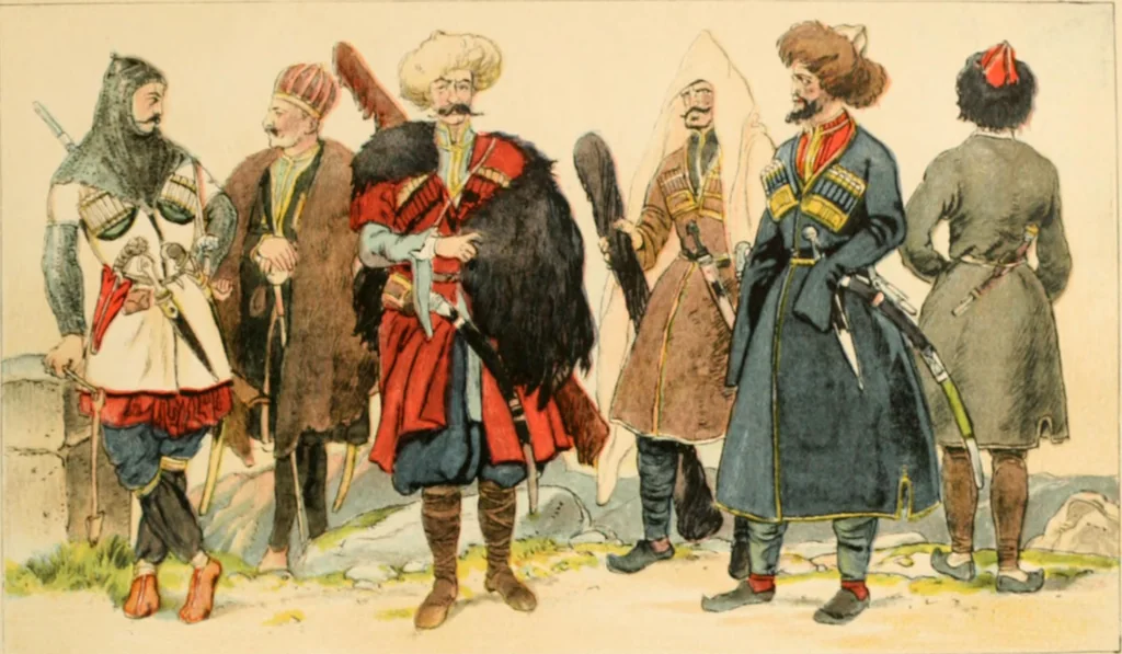 An illustration from Geschichte des Kostüms, 1905, leaf 110