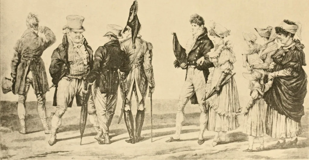 An illustration from Geschichte des Kostüms, 1905, leaf 134