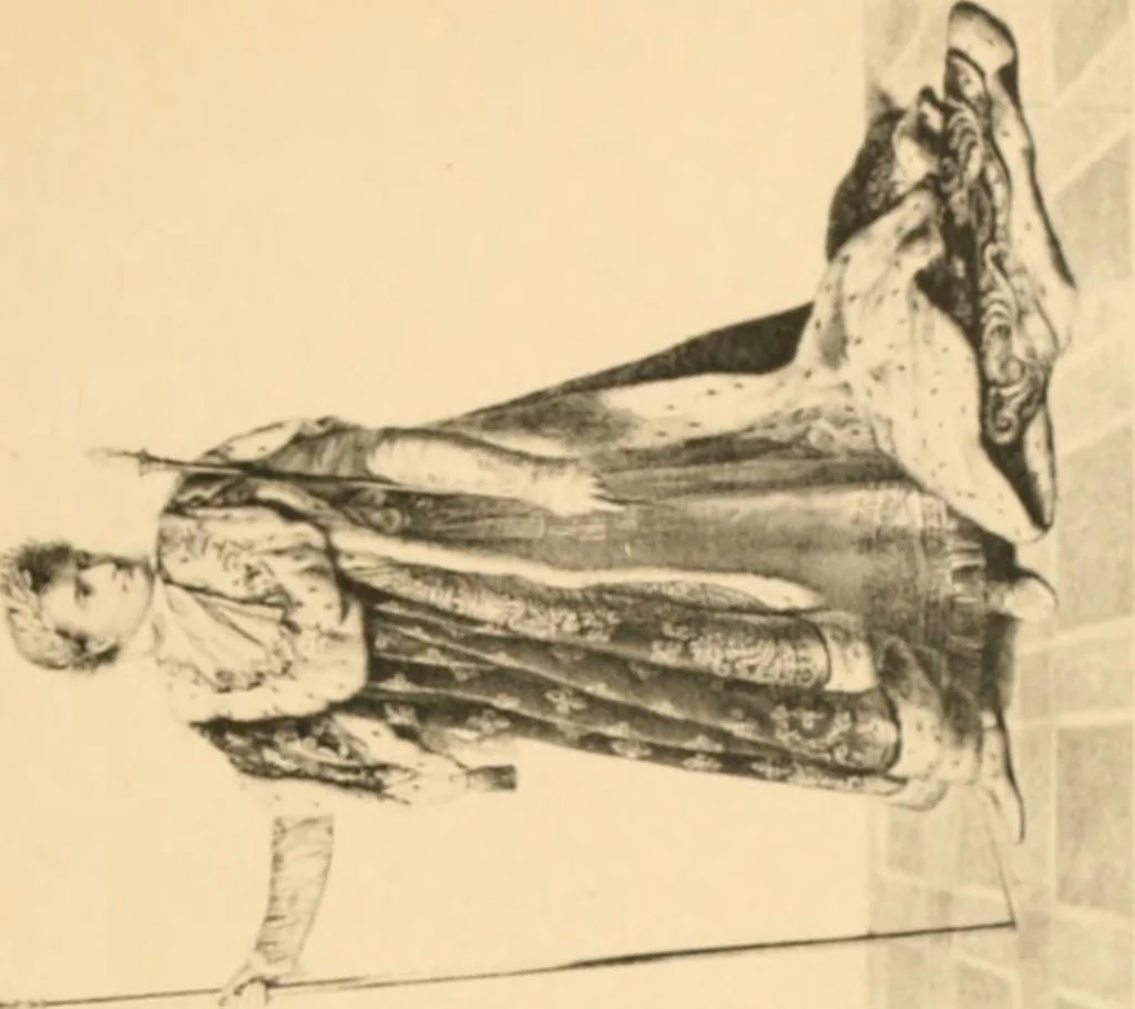 An illustration from Geschichte des Kostüms, 1905, leaf 154