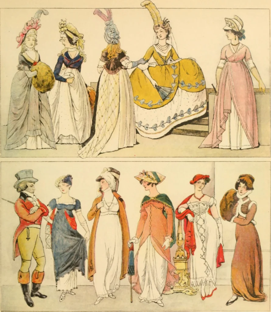 An illustration from Geschichte des Kostüms, 1905, leaf 166
