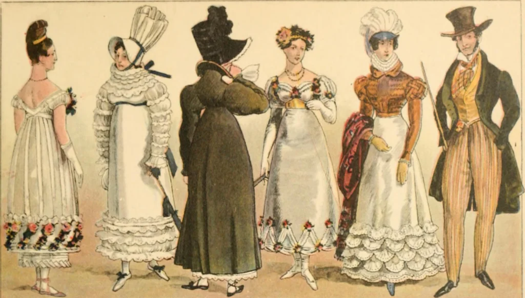 An illustration from Geschichte des Kostüms, 1905, leaf 170
