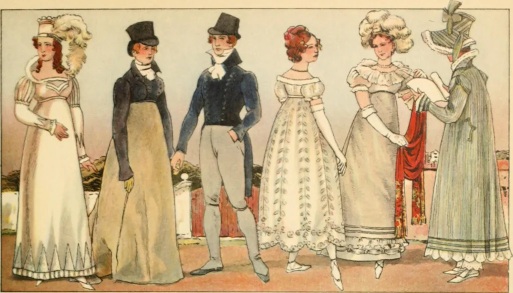 An illustration from Geschichte des Kostüms, 1905, leaf 176