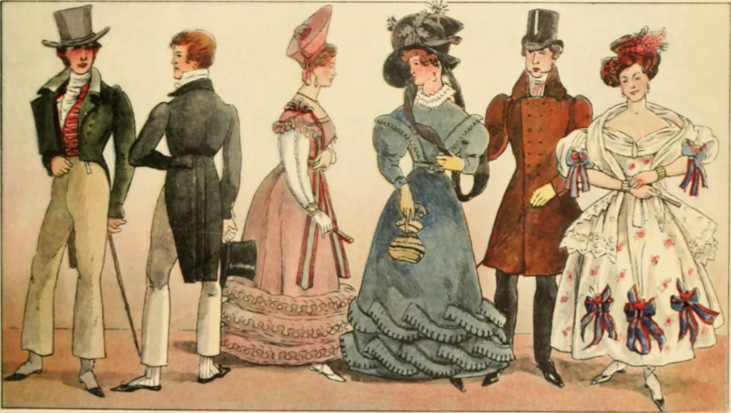 An illustration from Geschichte des Kostüms, 1905, leaf 176