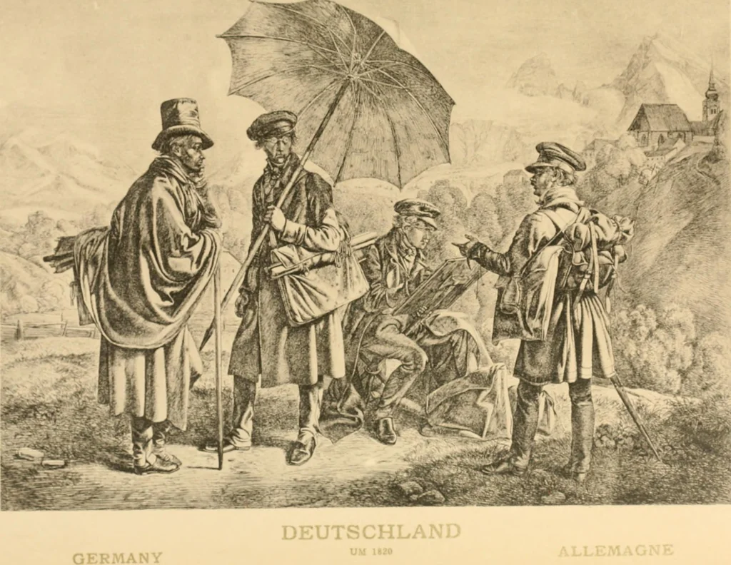 An illustration from Geschichte des Kostüms, 1905, leaf 180