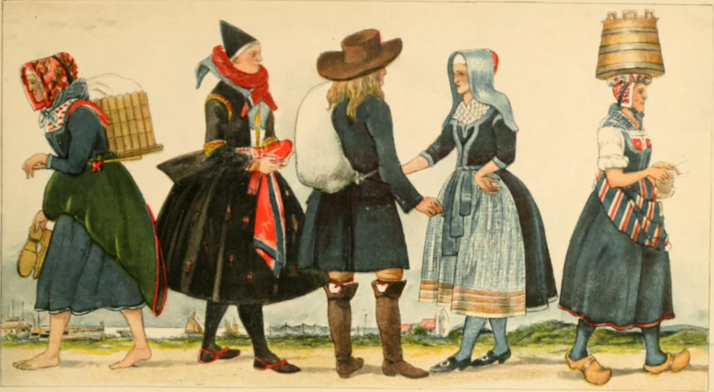 An illustration from Geschichte des Kostüms, 1905, leaf 208
