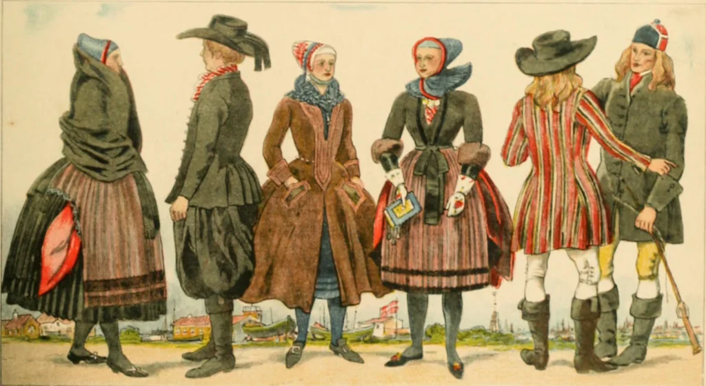 An illustration from Geschichte des Kostüms, 1905, leaf 208