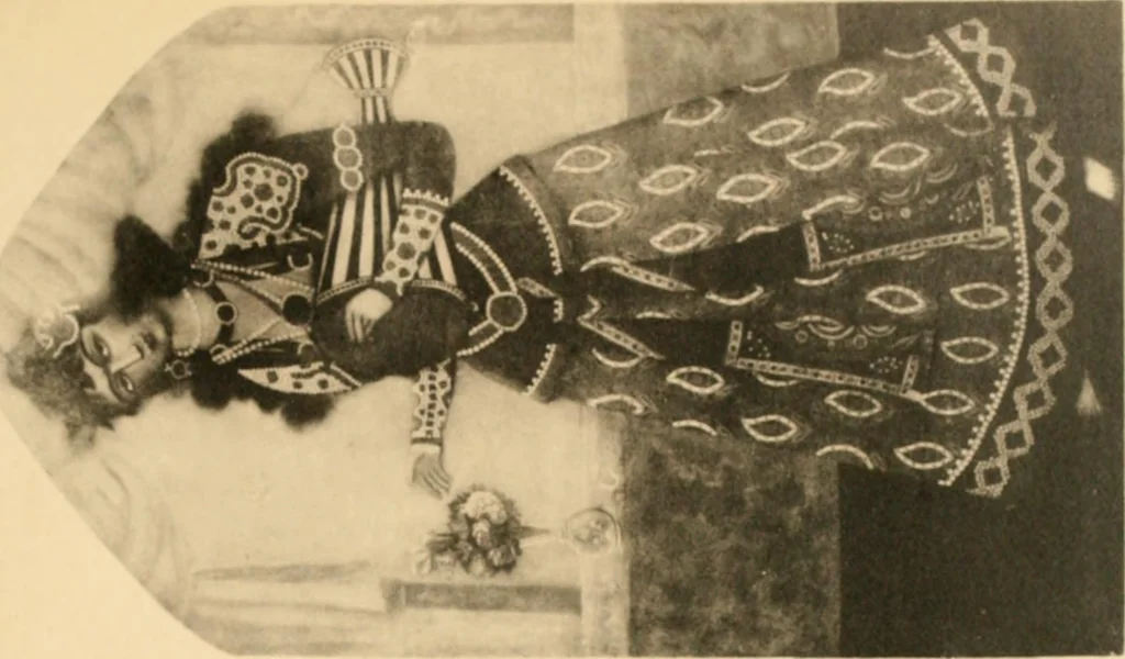 An illustration from Geschichte des Kostüms, 1905, leaf 212