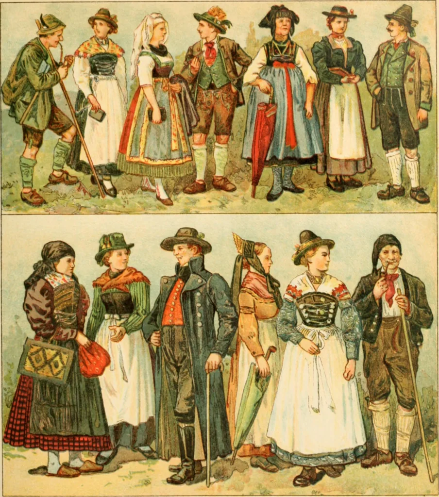 An illustration from Geschichte des Kostüms, 1905, leaf 256