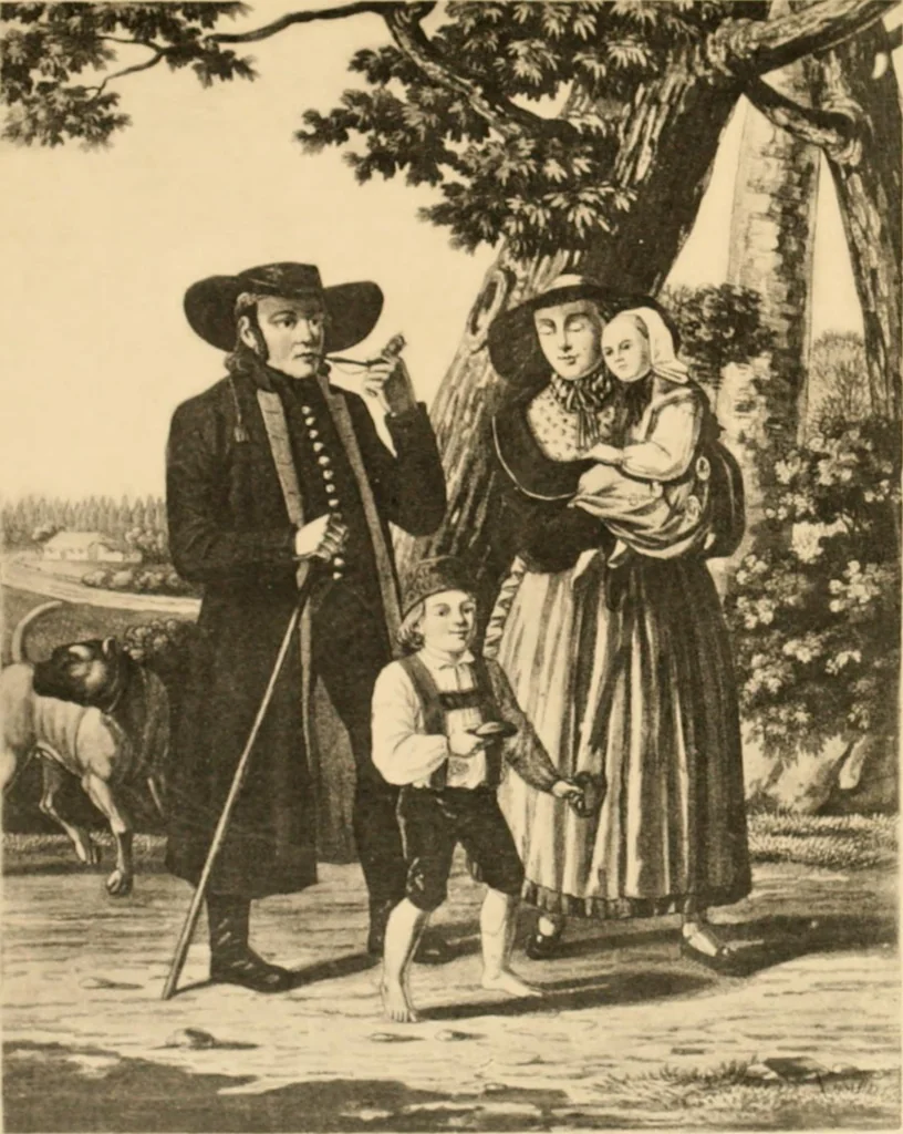 An illustration from Geschichte des Kostüms, 1905, leaf 272