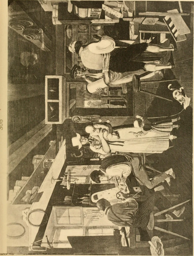 An illustration from Geschichte des Kostüms, 1905, leaf 276