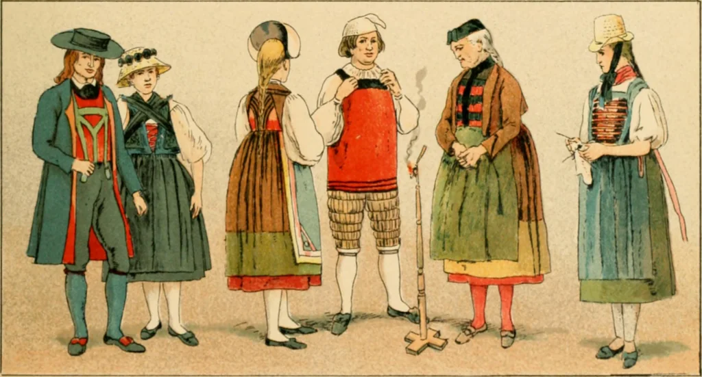 An illustration from Geschichte des Kostüms, 1905, leaf 286