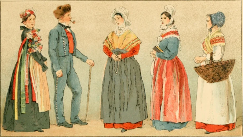 An illustration from Geschichte des Kostüms, 1905, leaf 294