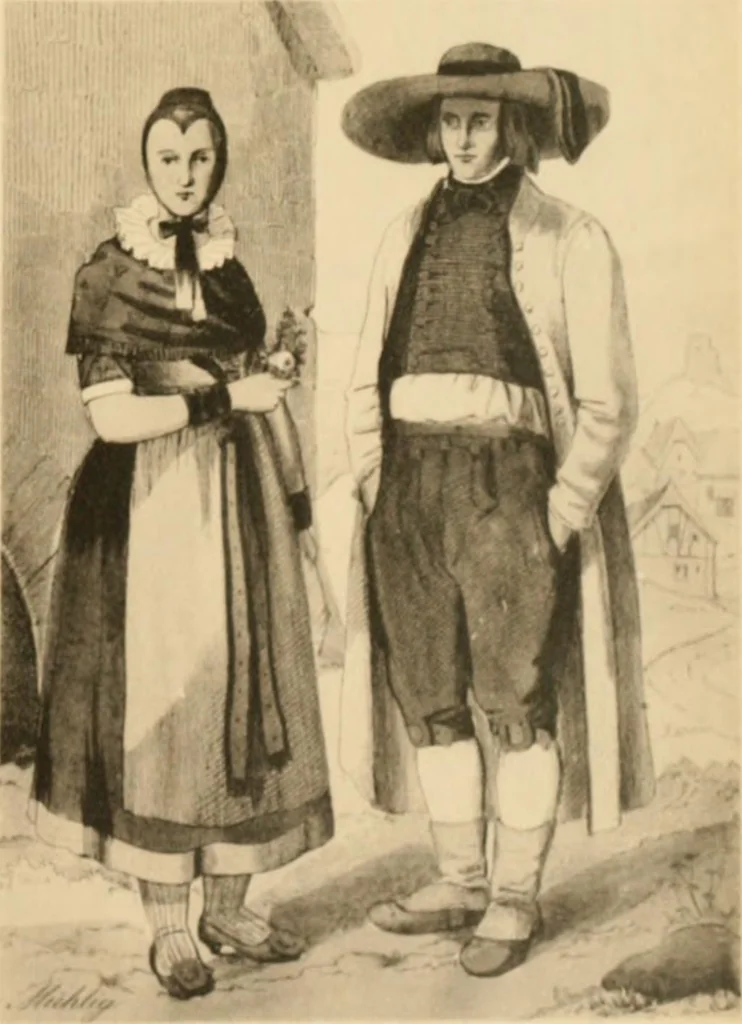 An illustration from Geschichte des Kostüms, 1905, leaf 306
