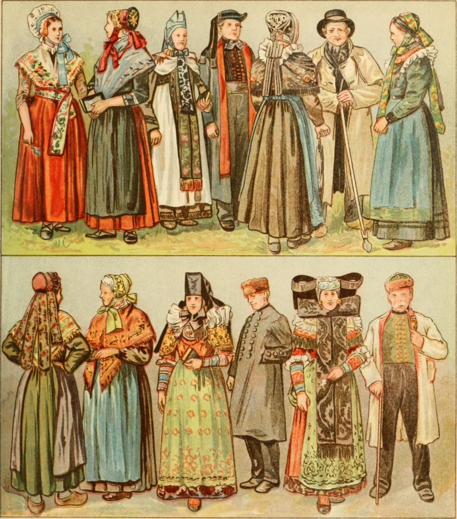 An illustration from Geschichte des Kostüms, 1905, leaf 310