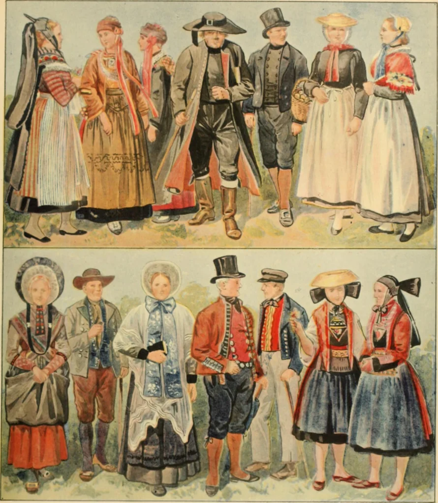 An illustration from Geschichte des Kostüms, 1905, leaf 314