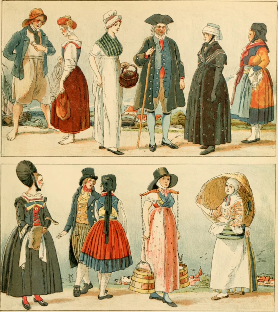 An illustration from Geschichte des Kostüms, 1905, leaf 318