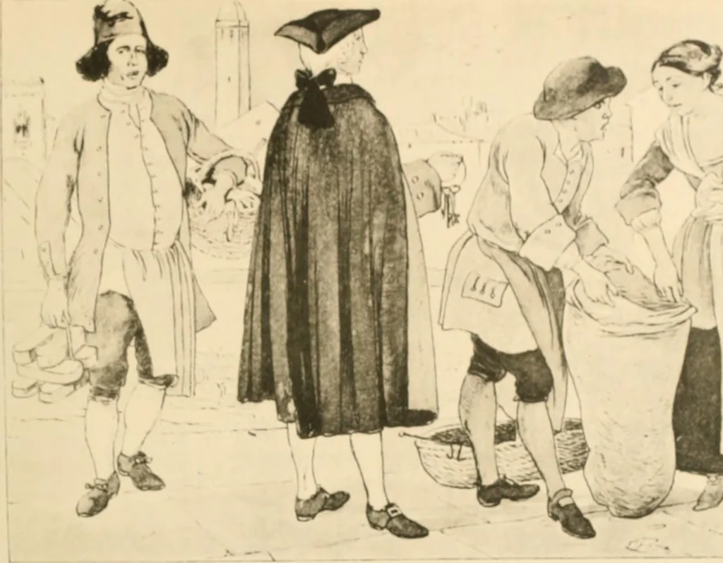 An illustration from Geschichte des Kostüms, 1905, leaf 36