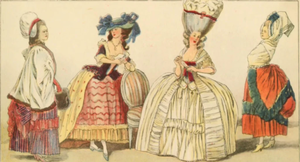 An illustration from Geschichte des Kostüms, 1905, leaf 56