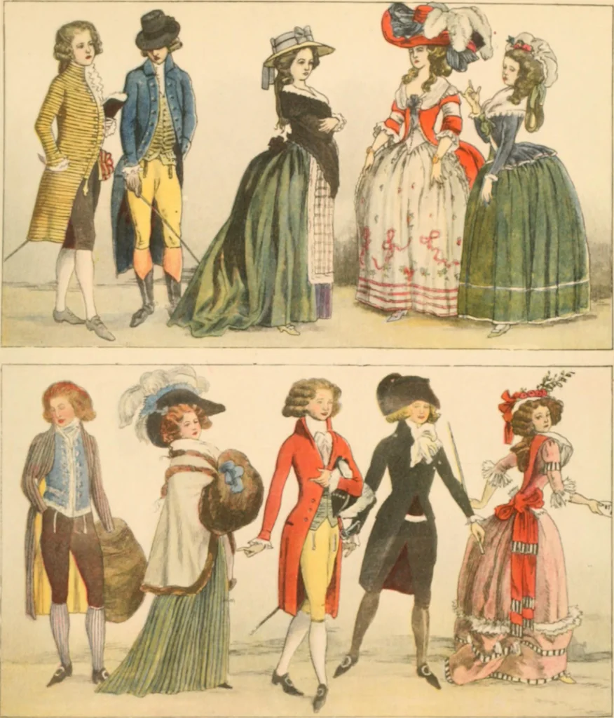 An illustration from Geschichte des Kostüms, 1905, leaf 64