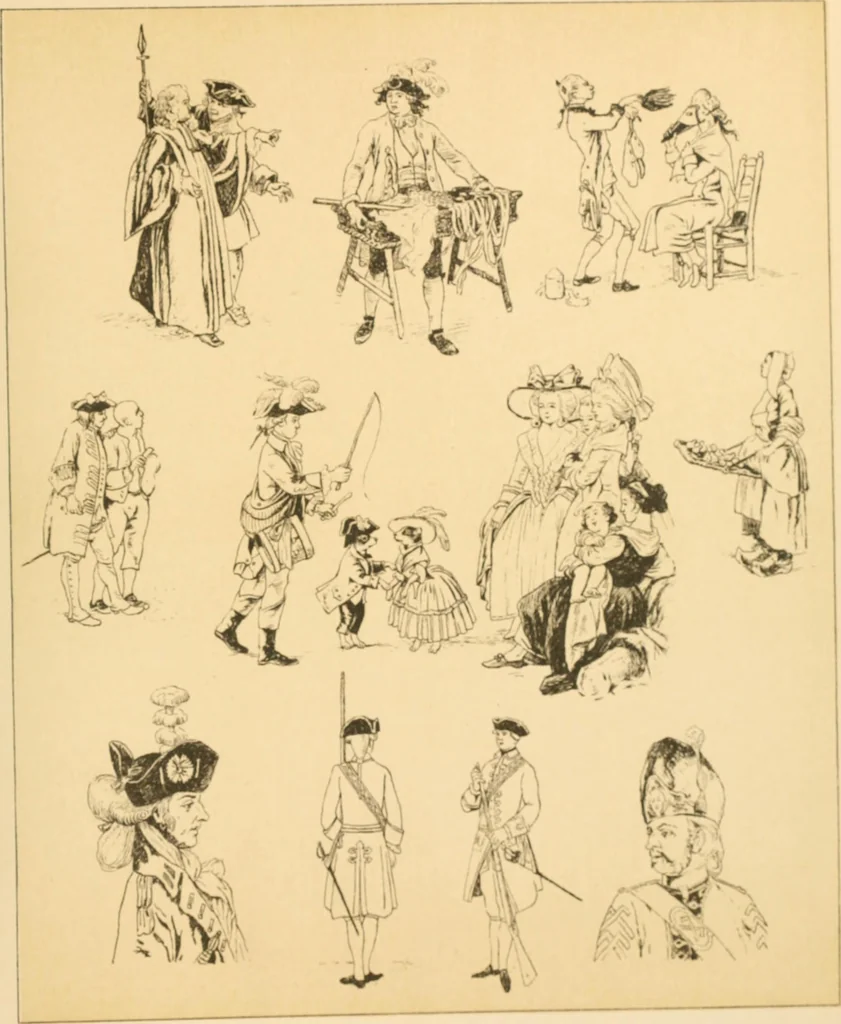 An illustration from Geschichte des Kostüms, 1905, leaf 72