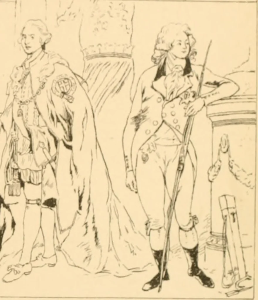 An illustration from Geschichte des Kostüms, 1905, leaf 76