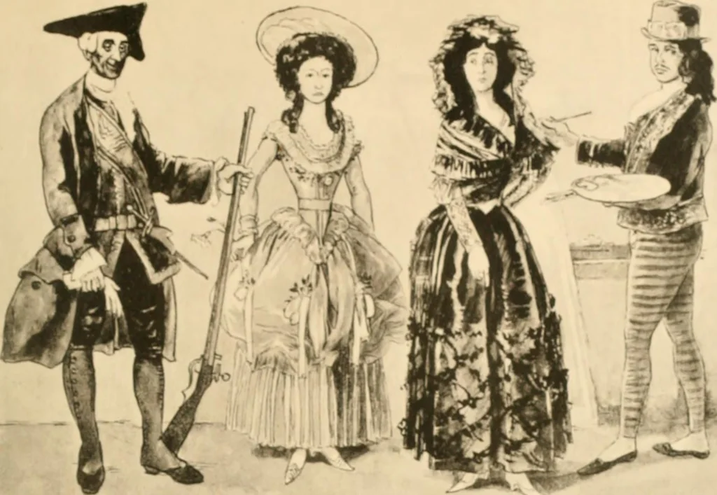 An illustration from Geschichte des Kostüms, 1905, leaf 84
