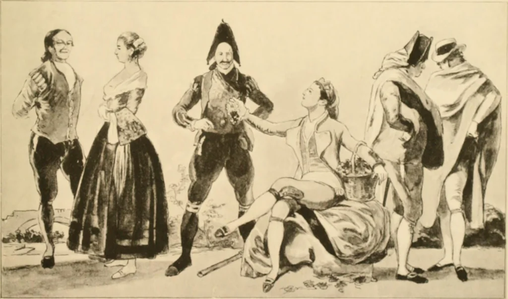 An illustration from Geschichte des Kostüms, 1905, leaf 84