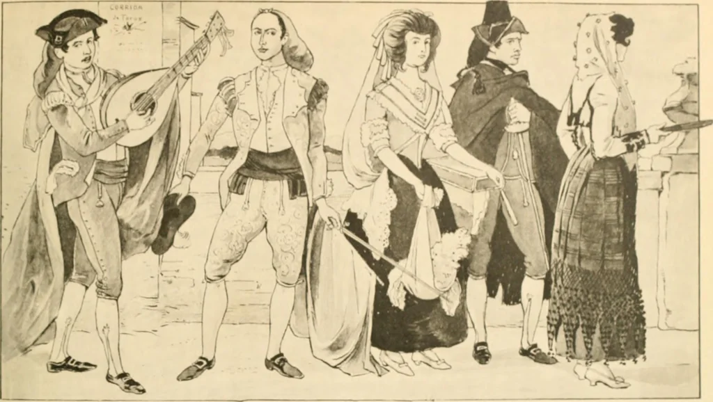 An illustration from Geschichte des Kostüms, 1905, leaf 94