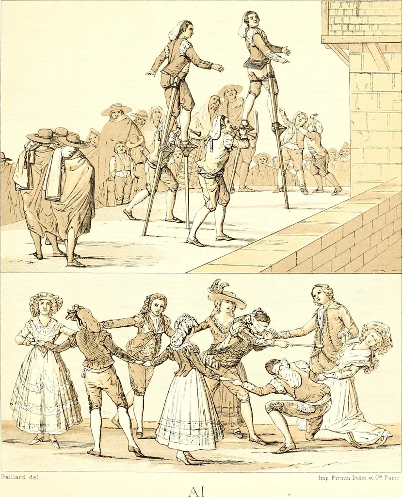 An illustration from Geschichte des kostüms in chronologischer entwicklung von A. Racinet, 1888, leaf 265