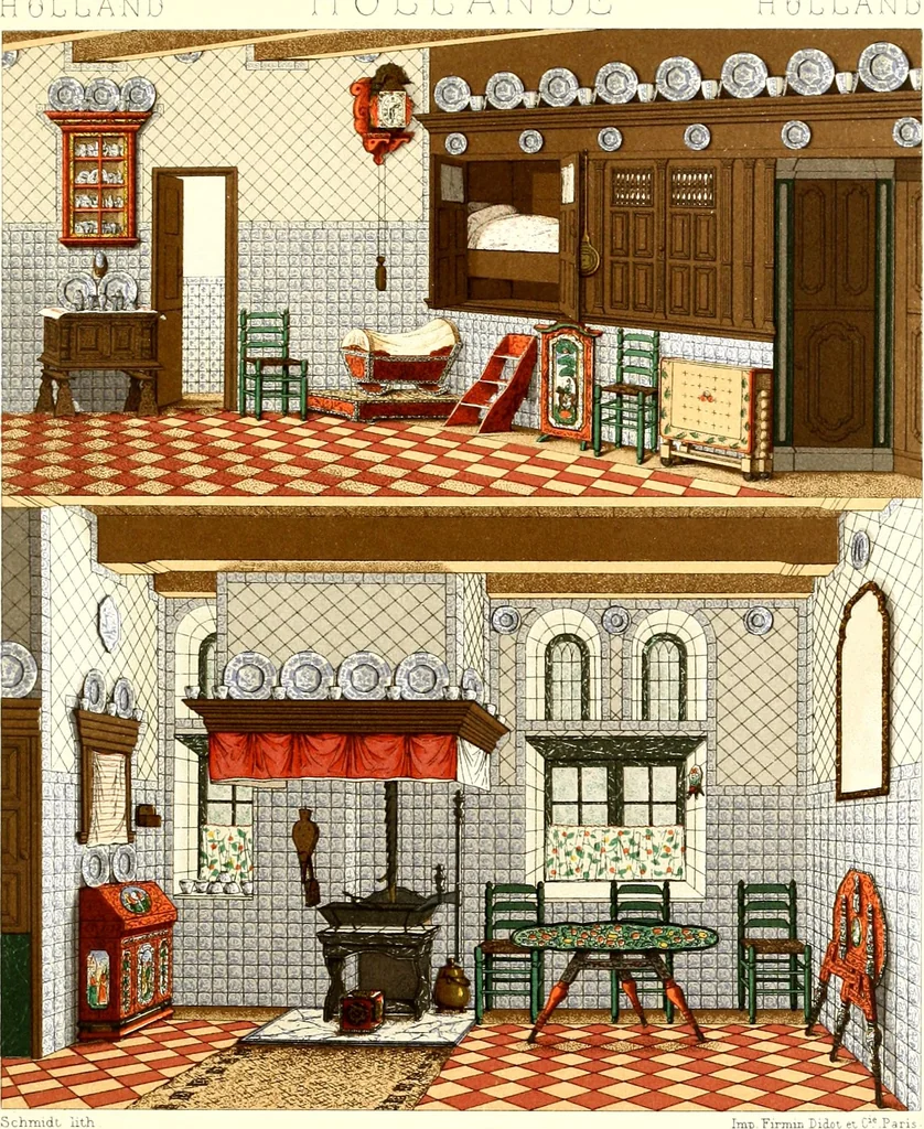 An illustration from Geschichte des kostüms in chronologischer entwicklung von A. Racinet, 1888, leaf 91