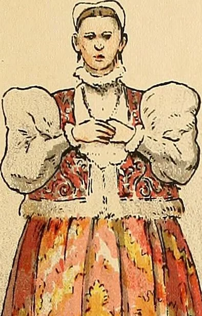 An illustration from Geschichte des Kostüms, 1905, leaf 112