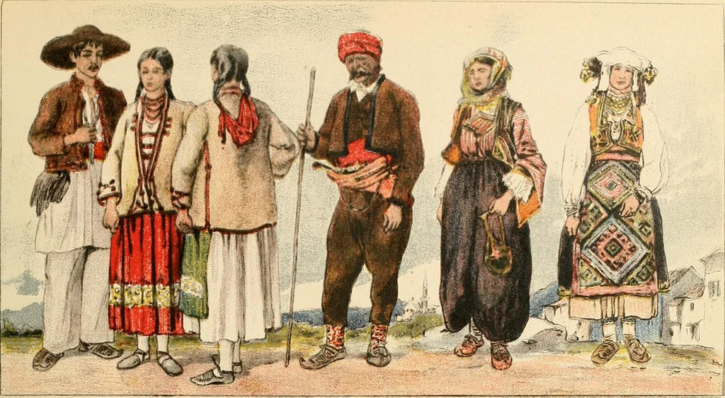 An illustration from Geschichte des Kostüms, 1905, leaf 124