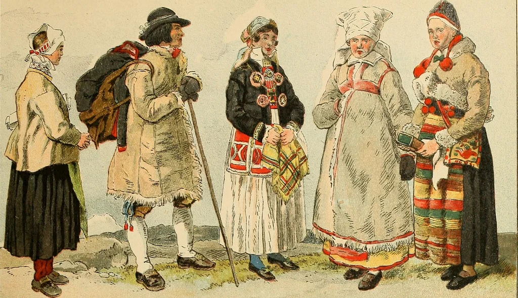 An illustration from Geschichte des Kostüms, 1905, leaf 128