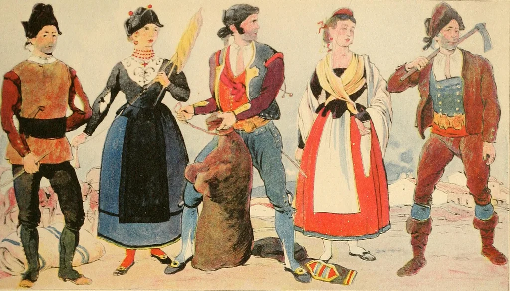 An illustration from Geschichte des Kostüms, 1905, leaf 140