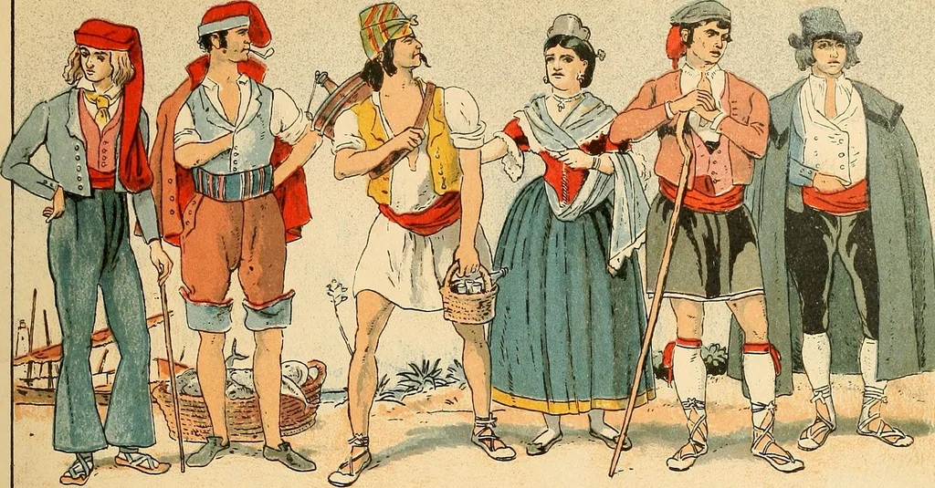 An illustration from Geschichte des Kostüms, 1905, leaf 148