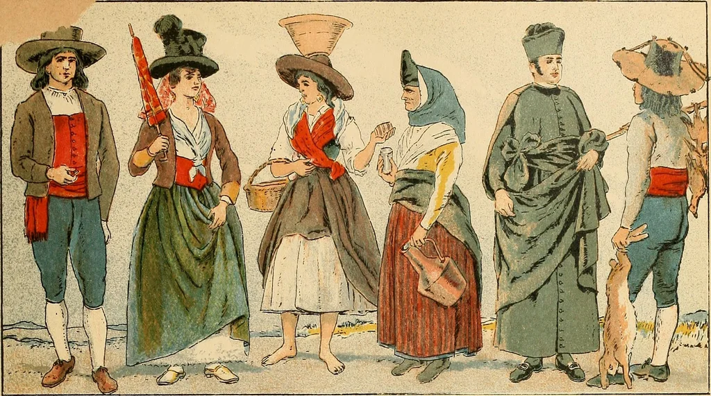 An illustration from Geschichte des Kostüms, 1905, leaf 156