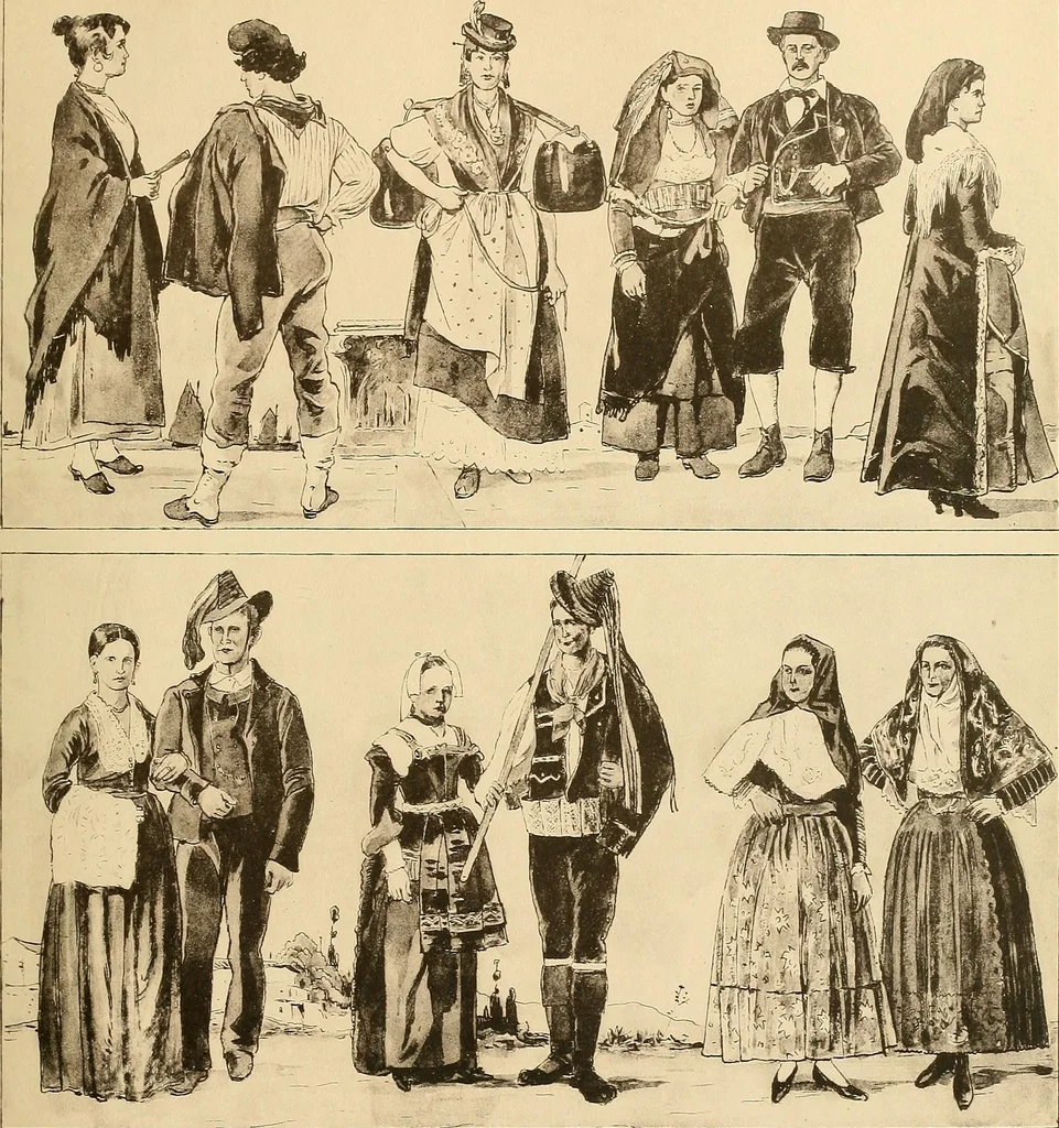 An illustration from Geschichte des Kostüms, 1905, leaf 164