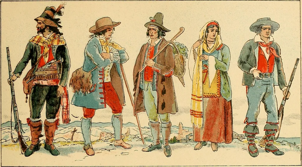 An illustration from Geschichte des Kostüms, 1905, leaf 172