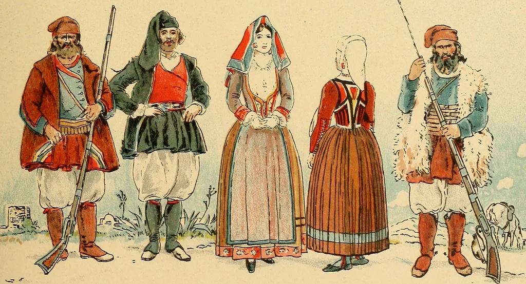 An illustration from Geschichte des Kostüms, 1905, leaf 172