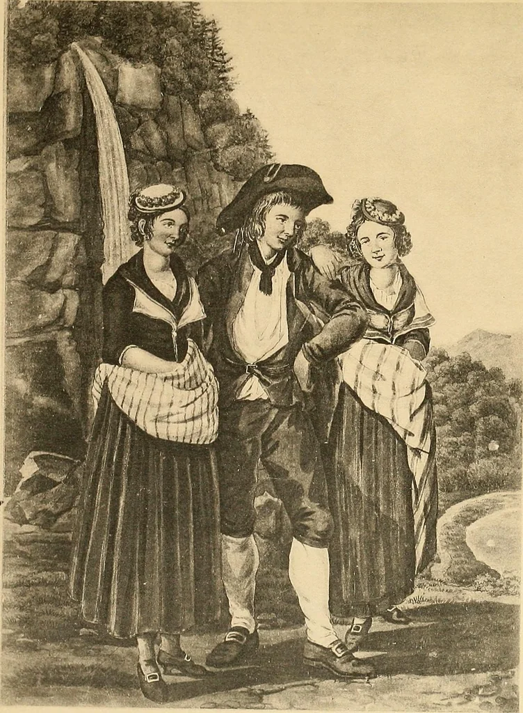 An illustration from Geschichte des Kostüms, 1905, leaf 176