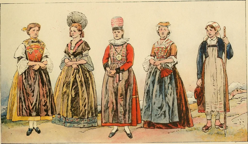 An illustration from Geschichte des Kostüms, 1905, leaf 184