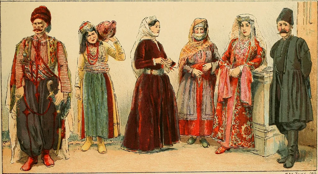 An illustration from Geschichte des Kostüms, 1905, leaf 240