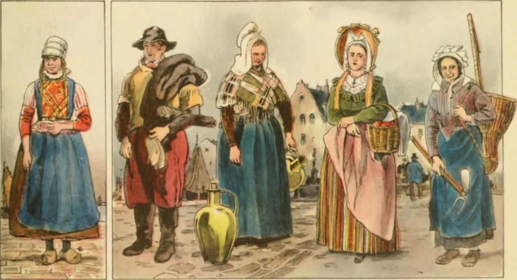 An illustration from Geschichte des Kostüms, 1905, leaf 32