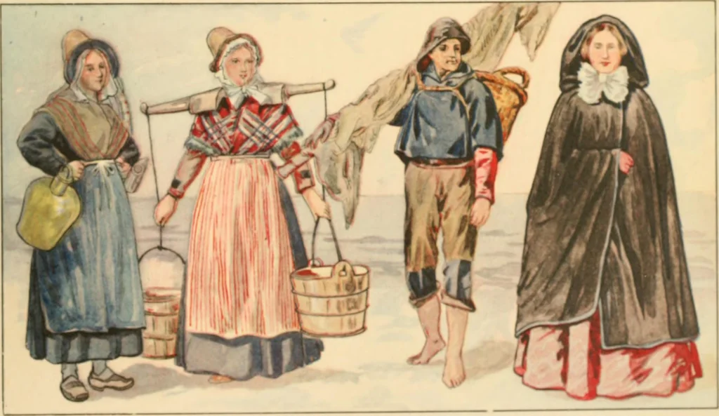An illustration from Geschichte des Kostüms, 1905, leaf 36