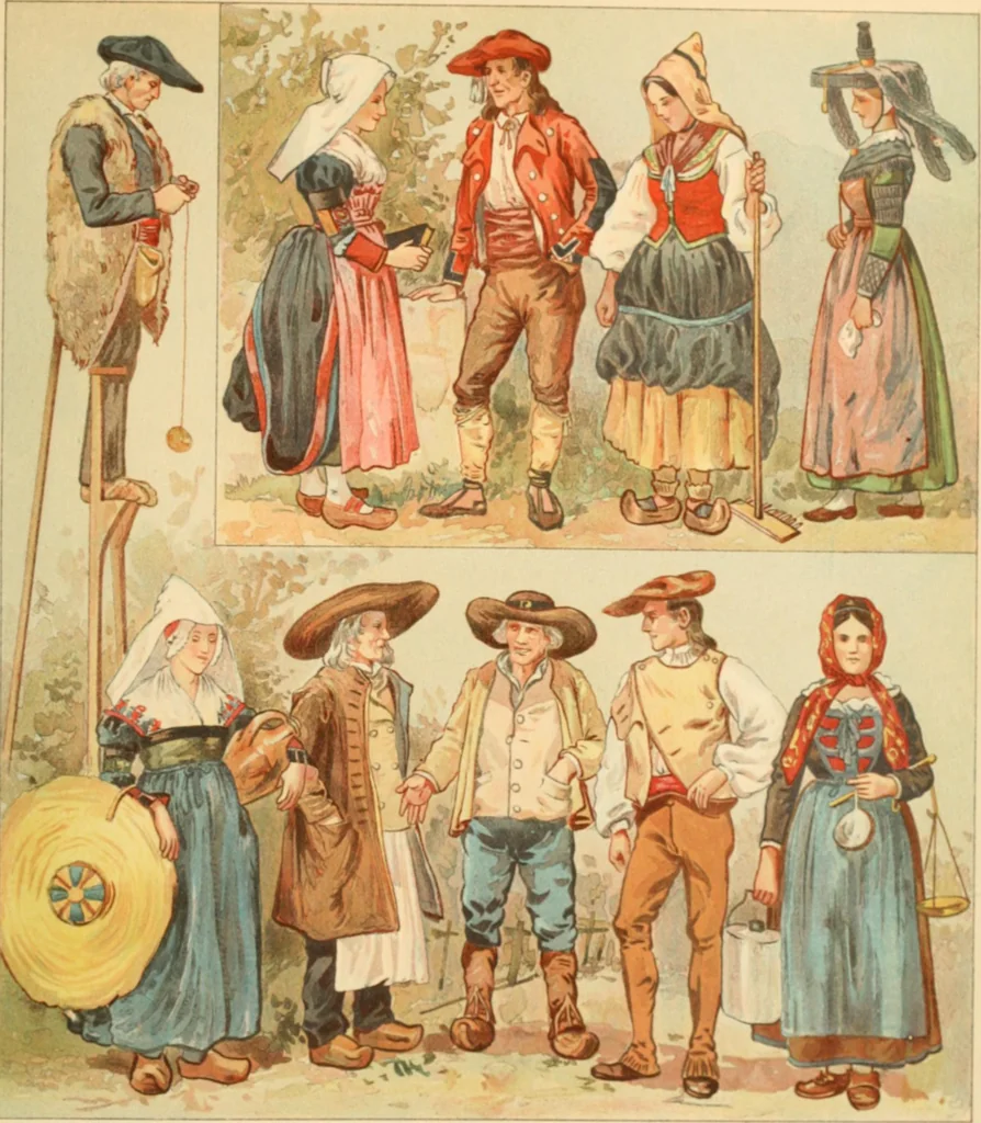 An illustration from Geschichte des Kostüms, 1905, leaf 48