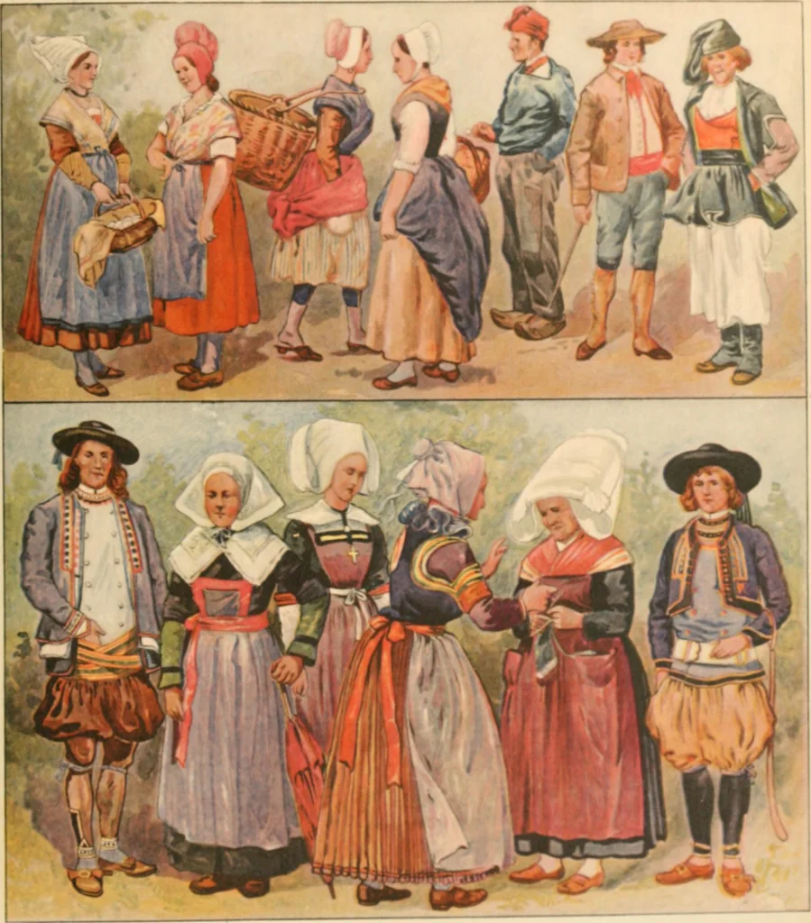 An illustration from Geschichte des Kostüms, 1905, leaf 52