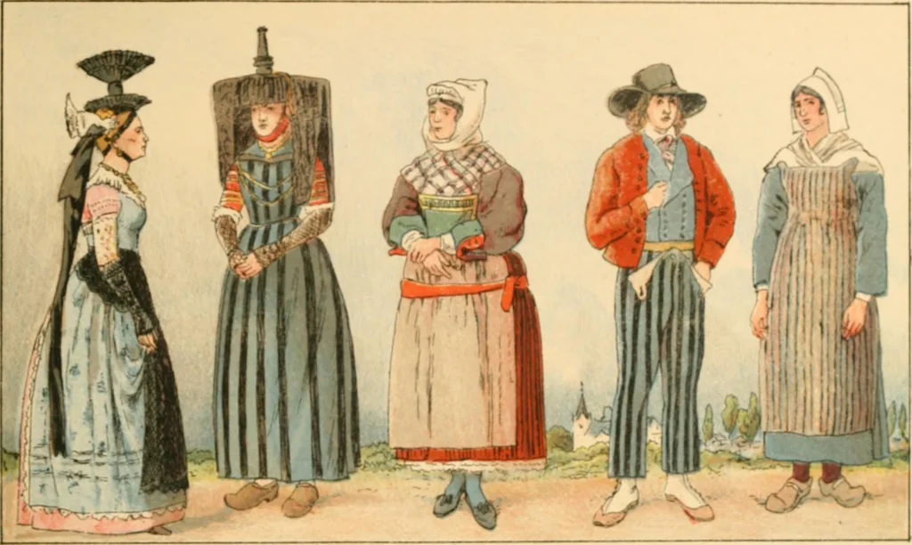 An illustration from Geschichte des Kostüms, 1905, leaf 56