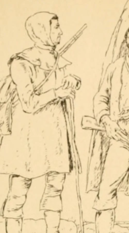 An illustration from Geschichte des Kostüms, 1905, leaf 60