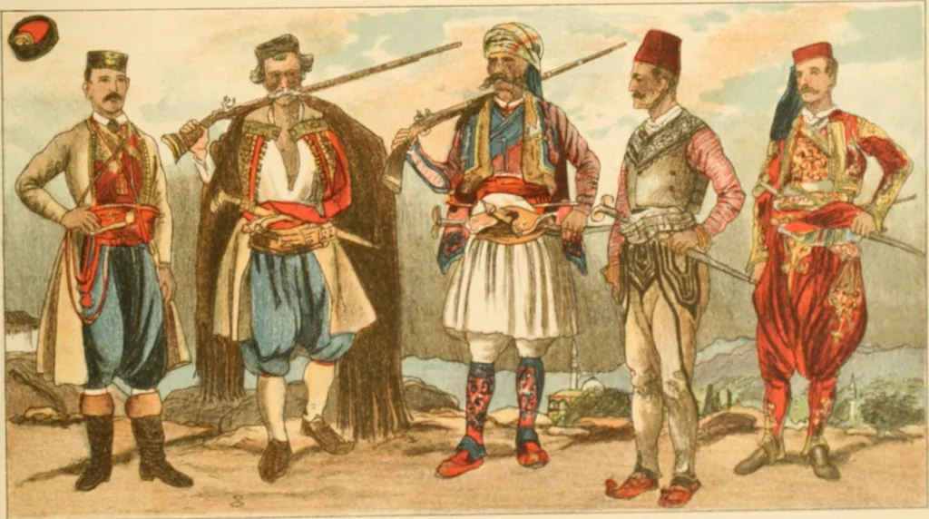 An illustration from Geschichte des Kostüms, 1905, leaf 76
